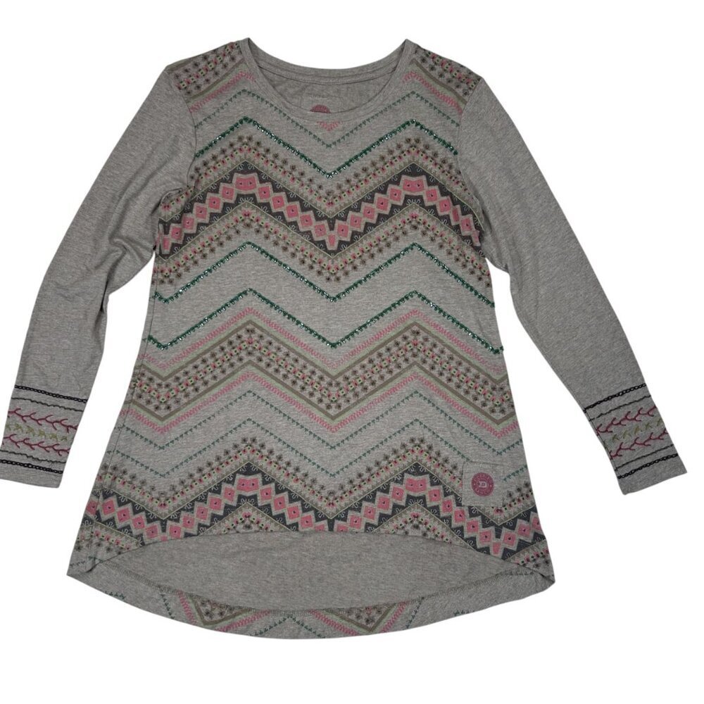 Double D Ranch Beaded Southwestern XS Aztec Western Shirt Rodeo Festival Fair